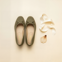 SUEDE BOW BALLET FLAT