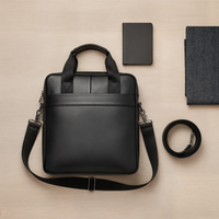VERTICAL LEATHER EXECUTIVE BRIEFCASE