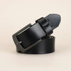 NOIR PIN-BUCKLE LEATHER BELT