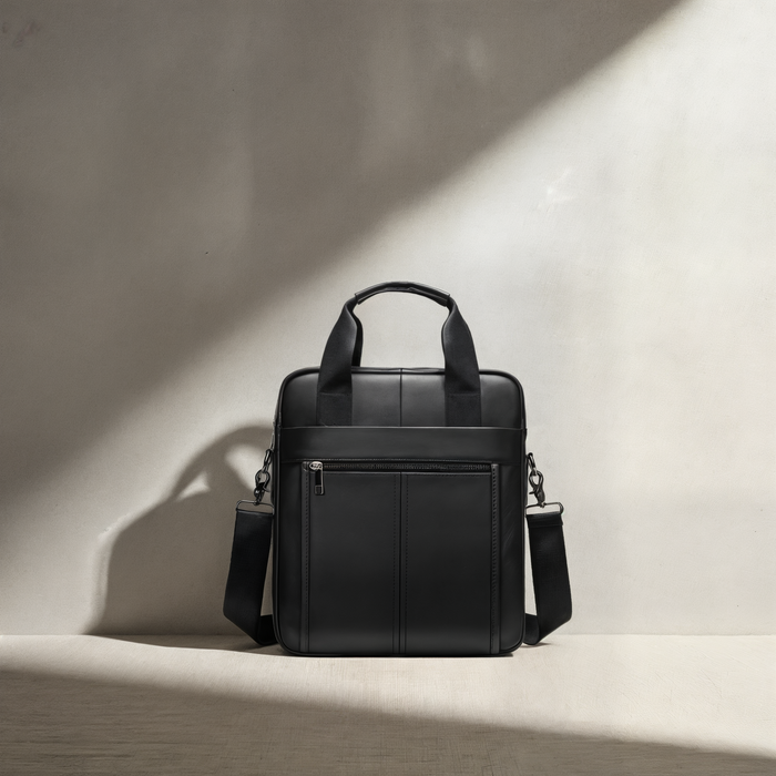 VERTICAL EXECUTIVE LEATHER BRIEFCASE