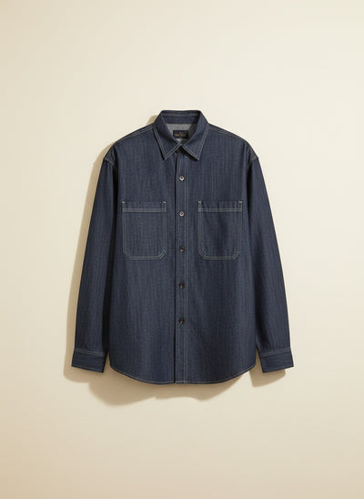 INDIGO WORKWEAR OVERSHIRT JACKET