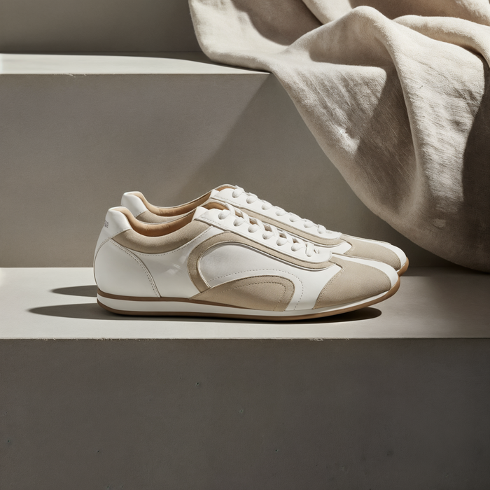LOW DERBY RACER LEATHER SNEAKER