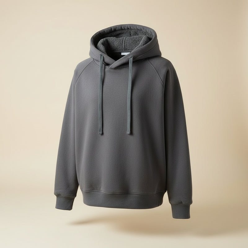 HEAVYWEIGHT FLEECE-LINED HOODED PULLOVER