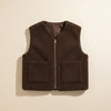 SHEARLING ZIP FLEECE VEST