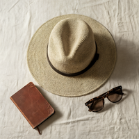 HAND-WOVEN RAFFIA FEDORA