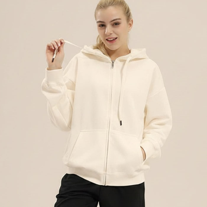 MID-WEIGHT CVC ZIP HOODIE