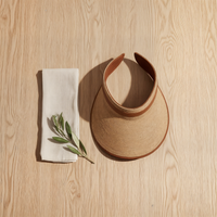 RAFFIA WIDE BRIM SUN VISOR