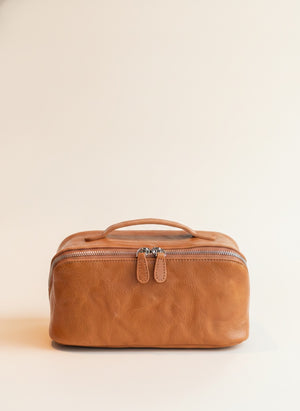 CAMEL VEG-TAN VANITY CASE