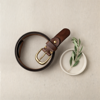 HAND-STITCHED FULL-GRAIN LEATHER BELT