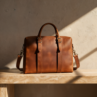 CRAZY HORSE LEATHER BRIEFCASE