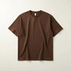 HEAVYWEIGHT CHOCOLATE CREWNECK COTTON TEE