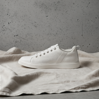 LOW COURT PEBBLED LEATHER SNEAKER