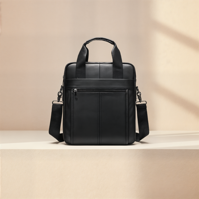 VERTICAL EXECUTIVE LEATHER BRIEFCASE