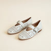 PERFORATED LEATHER MARY JANE FLAT