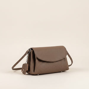 PEBBLED LEATHER UNDERARM SHOULDER BAG