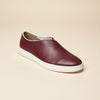 BURGUNDY LEATHER SLIP-ON LOAFER