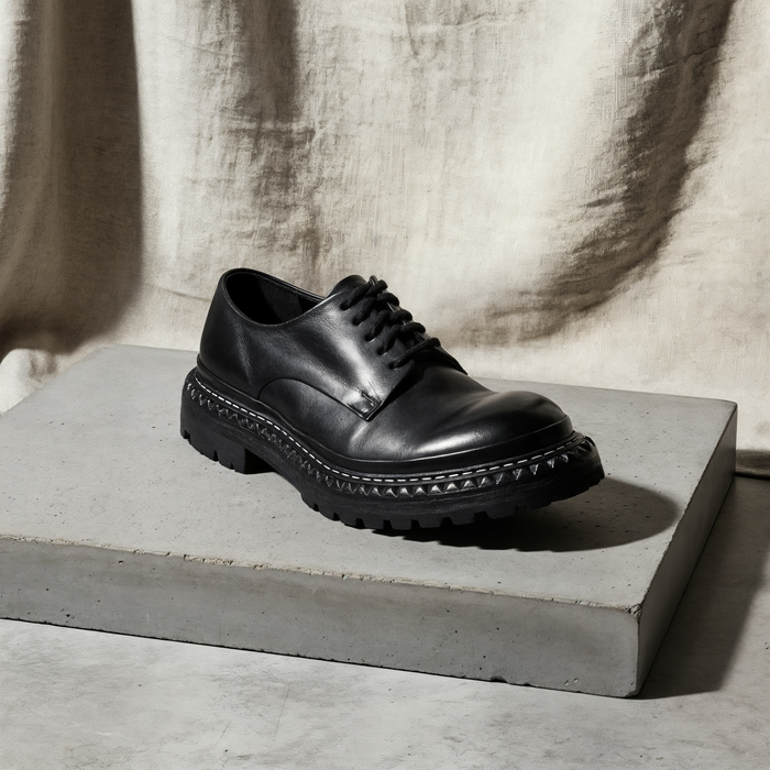 WASHED HORSE LEATHER DERBY
