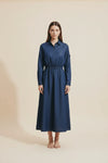 INDIGO DENIM UTILITY SHIRTDRESS