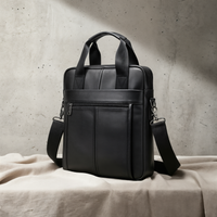 VERTICAL LEATHER EXECUTIVE BRIEFCASE