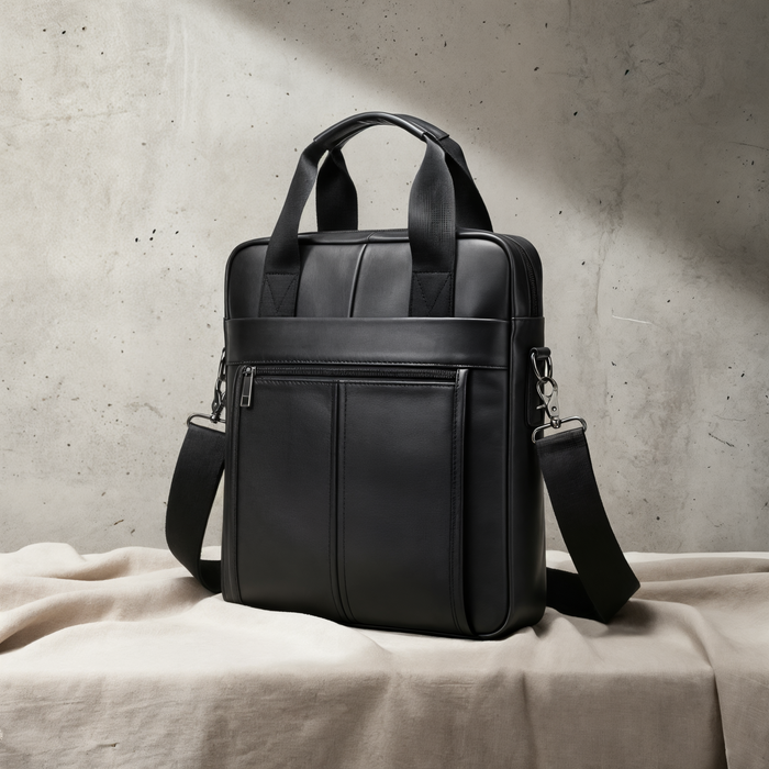 VERTICAL LEATHER EXECUTIVE BRIEFCASE