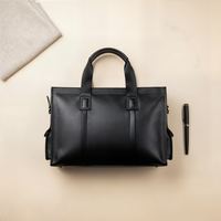 STRUCTURED LEATHER BRIEFCASE