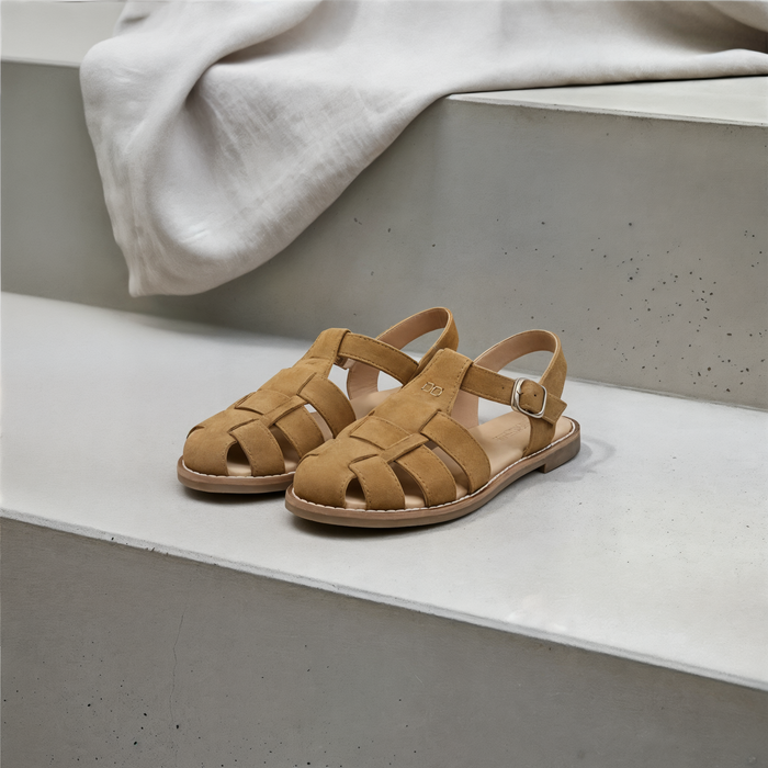 WOVEN LEATHER FISHERMAN SANDAL