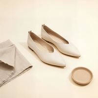 POINTED LEATHER BALLET FLAT