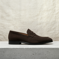 TOBACCO SUEDE PENNY LOAFER