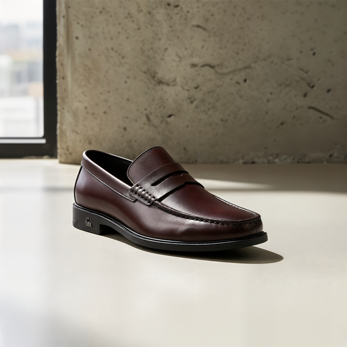 OXBLOOD LEATHER PENNY LOAFER