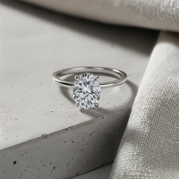 OVAL SOLITAIRE MOISSANITE RING