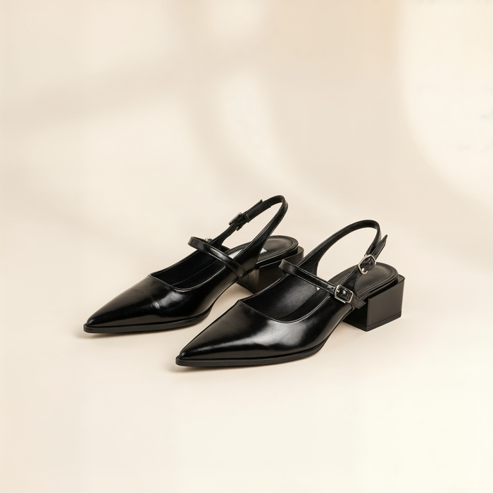 POINTED SLINGBACK MARY JANE PUMP