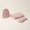 RIBBED KNIT WINTER TRIO SET