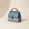 STRUCTURED TOP-HANDLE LEATHER SATCHEL