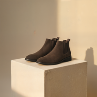 BROWN SUEDE CHELSEA BOOT