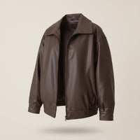 CHOCOLATE OVERSIZED BOMBER JACKET