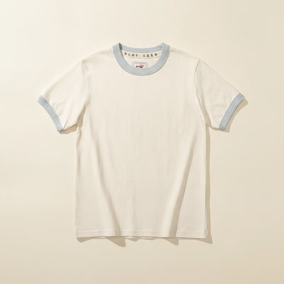 IVORY RINGER CREW TEE