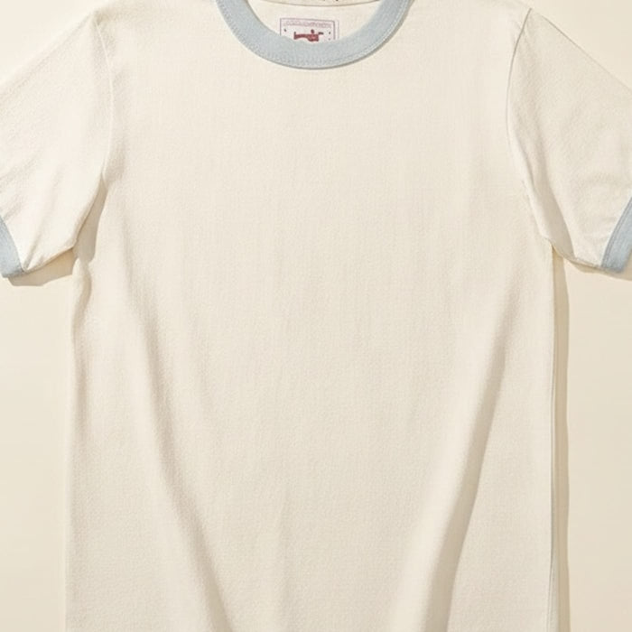 IVORY RINGER CREW TEE