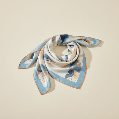 WATERCOLOUR MULBERRY SILK SQUARE