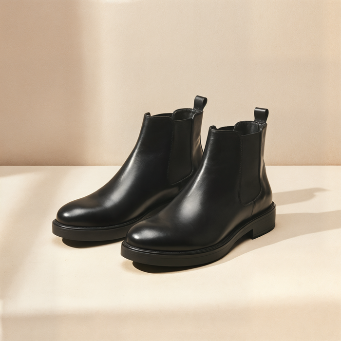MERIDIAN MID ZIP LEATHER BOOT