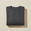 HEAVYWEIGHT CHARCOAL COTTON CREWNECK SWEATSHIRT
