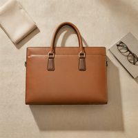 STRUCTURED LEATHER ATTACHÉ BRIEFCASE