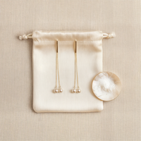 AKOYA THREADER DROP EARRINGS