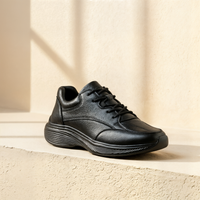 NOIR GRAIN LEATHER SNEAKER