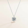 SIX-PRONG SOLITAIRE PENDANT NECKLACE