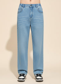 LYOCELL RELAXED STRAIGHT DENIM