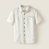 IVORY LINEN CAMP SHIRT