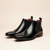 SQUARE-TOE LEATHER CHELSEA BOOT