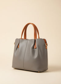 PEBBLED LEATHER TOP-HANDLE TOTE