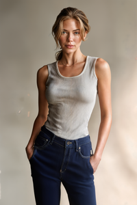 LYOCELL WIDE-LEG CROPPED JEAN