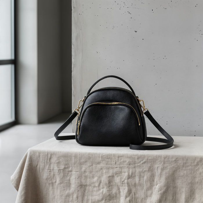 PEBBLED DOME CROSSBODY BAG